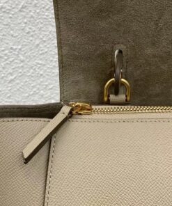 Replica Celine Belt Mini Bag In Light Taupe Grained Calfskin