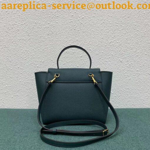 Replica Celine Belt Nano Bag In Amazone Grained Calfskin