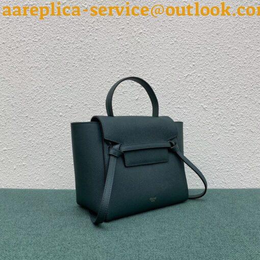 Replica Celine Belt Nano Bag In Amazone Grained Calfskin 4