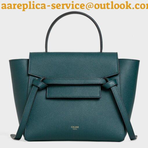 Replica Celine Belt Nano Bag In Amazone Grained Calfskin 7