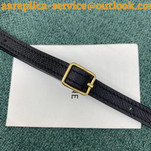 Replica Celine Belt Nano Bag In Black Grained Calfskin 10