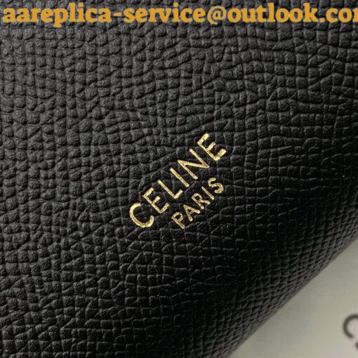 Replica Celine Belt Nano Bag In Black Grained Calfskin 8