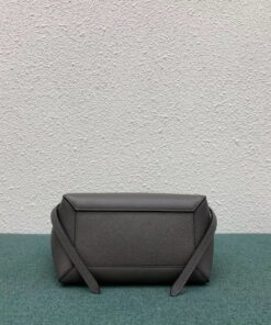 Replica Celine Belt Nano Bag In Grey Grained Calfskin