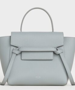 Replica Celine Belt Nano Bag In Mineral Grained Calfskin 2