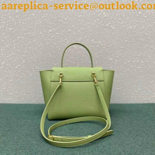 Replica Celine Belt Nano Bag In Sage Grained Calfskin 5