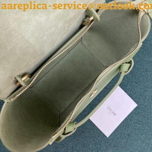 Replica Celine Belt Nano Bag In Sage Grained Calfskin 8