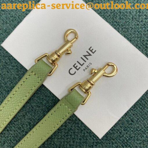 Replica Celine Belt Nano Bag In Sage Grained Calfskin 13