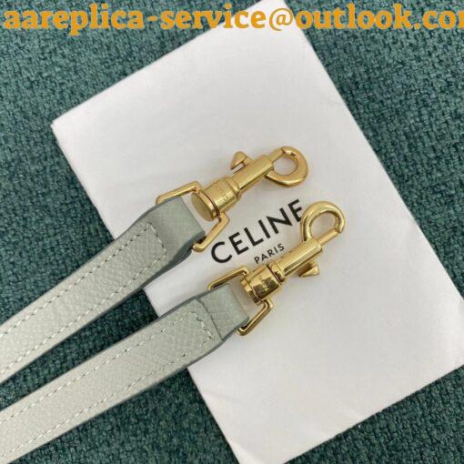 Replica Celine Belt Nano Bag In Vert D’eau Grained Calfskin 10