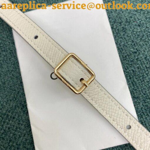 Replica Celine Belt Nano Bag In White Grained Calfskin 9