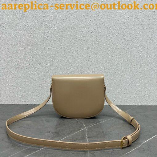 Replica Celine Besace Clea Bag in Beige Shiny Calfskin 11