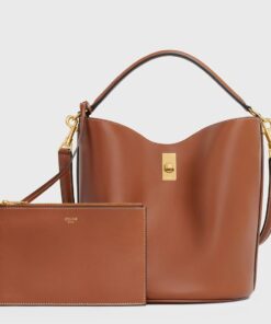 Replica Celine Bucket 16 Bag In Brown Smooth Calfskin 2