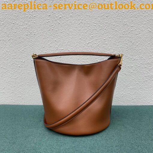 Replica Celine Bucket 16 Bag In Brown Smooth Calfskin 21