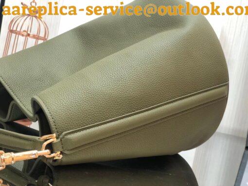 Replica Celine Bucket 16 Bag In Dark Olive Grained Calfskin 20