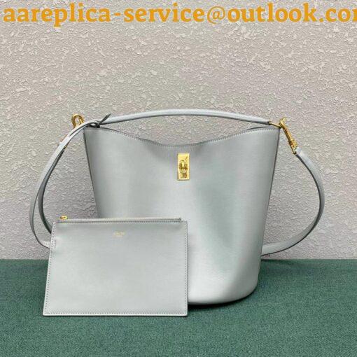 Replica Celine Bucket 16 Bag In Mineral Smooth Calfskin 4