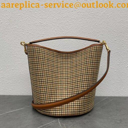 Replica Celine Bucket 16 Bag In Tweed and Calfskin 3