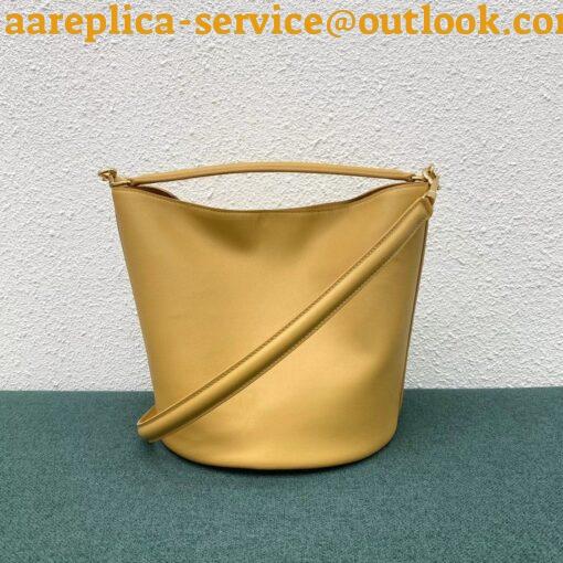 Replica Celine Bucket 16 Bag In Yellow Soft Bare Calfskin 18