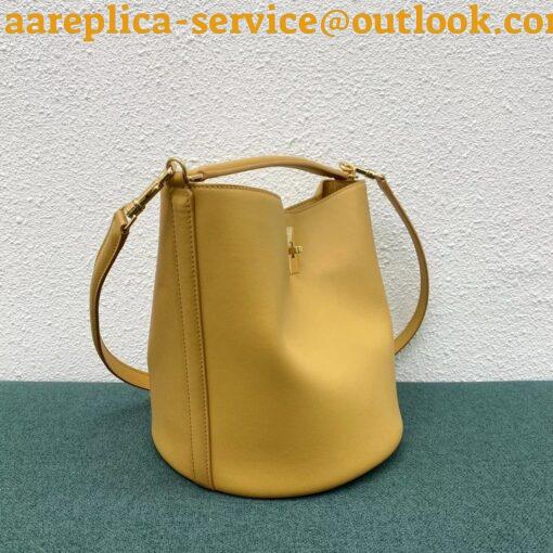 Replica Celine Bucket 16 Bag In Yellow Soft Bare Calfskin 21