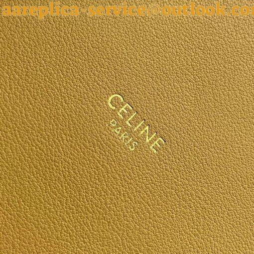 Replica Celine Bucket 16 Bag In Yellow Soft Bare Calfskin 25