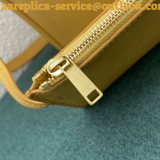 Replica Celine Bucket 16 Bag In Yellow Soft Bare Calfskin 29