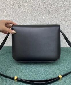 Replica Celine Classic Box Medium Bag In Black Box Calfskin