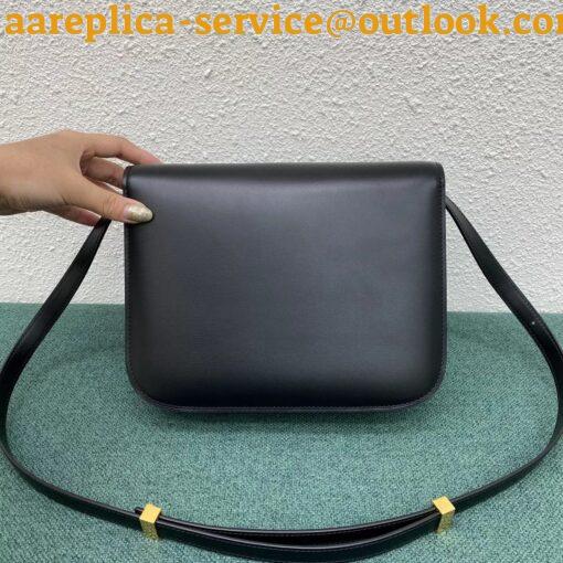 Replica Celine Classic Box Medium Bag In Black Box Calfskin