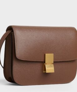 Replica Celine Classic Box Medium Bag In Camel Box Calfskin