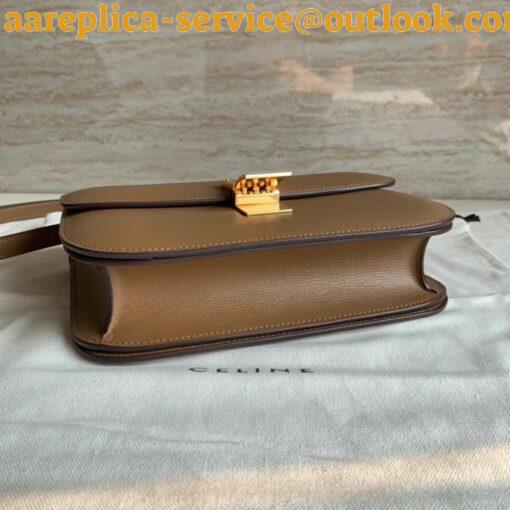 Replica Celine Classic Box Medium Bag In Camel Box Calfskin 9