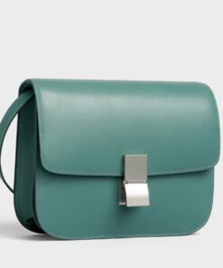 Replica Celine Classic Box Medium Bag In Celadon Box Calfskin