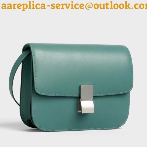 Replica Celine Classic Box Medium Bag In Celadon Box Calfskin