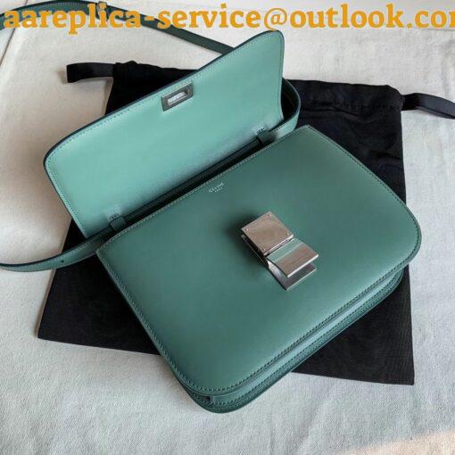 Replica Celine Classic Box Medium Bag In Celadon Box Calfskin 5