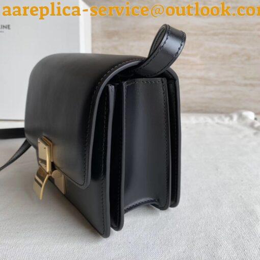 Replica Celine Classic Box Small Bag In Black Box Calfskin 3