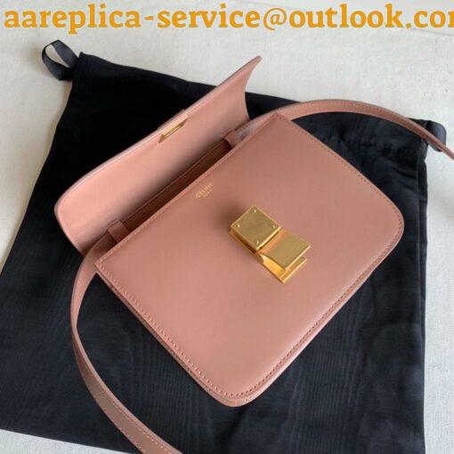 Replica Celine Classic Box Teen Bag In Antique Rose Box Calfskin 7