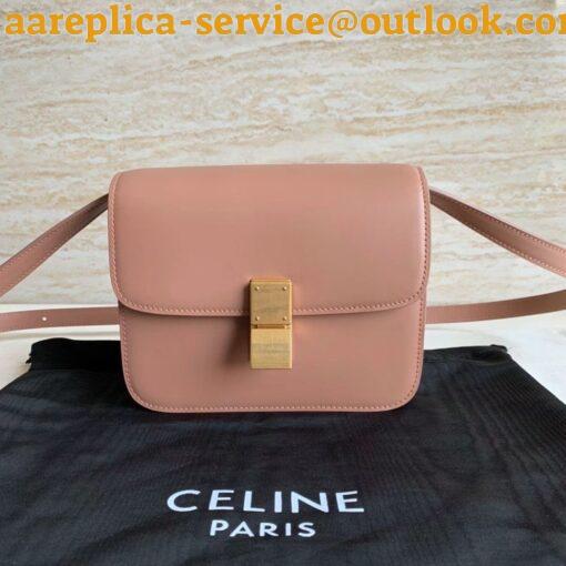 Replica Celine Classic Box Teen Bag In Antique Rose Box Calfskin 11