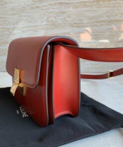 Replica Celine Classic Box Teen Bag In Red Box Calfskin