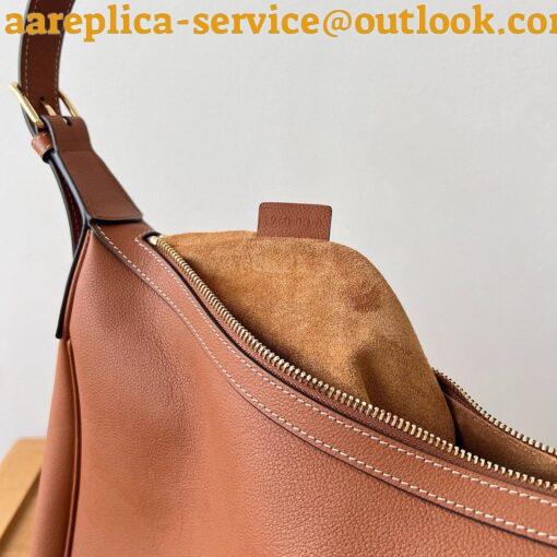 Replica Celine Heloise Cuir Triomphe Bag in Brown Calfskin 4