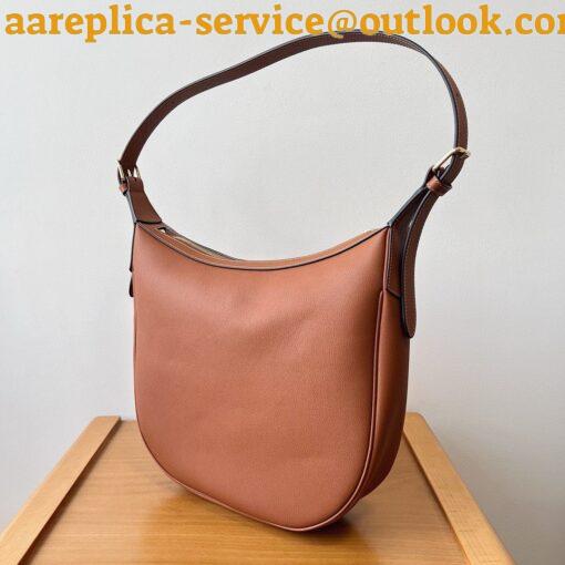 Replica Celine Heloise Cuir Triomphe Bag in Brown Calfskin 10