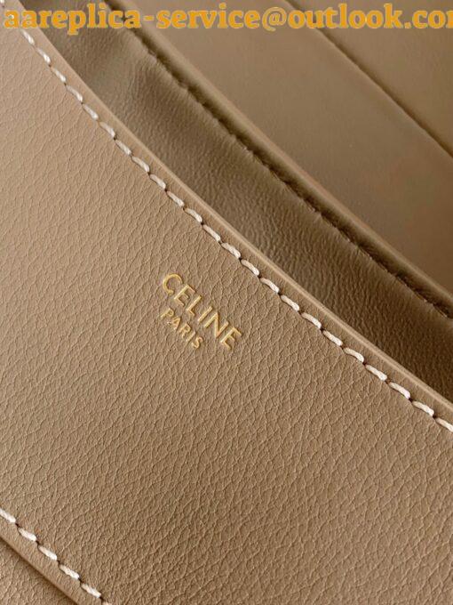 Replica Celine Medium Polly Bag in Brown Sepia Calfskin 8