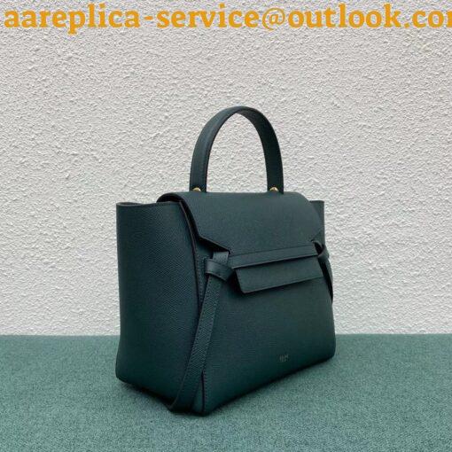 Replica Celine Micro Belt Bag In Amazone Grained Calfskin 3