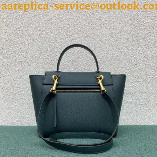 Replica Celine Micro Belt Bag In Amazone Grained Calfskin 5