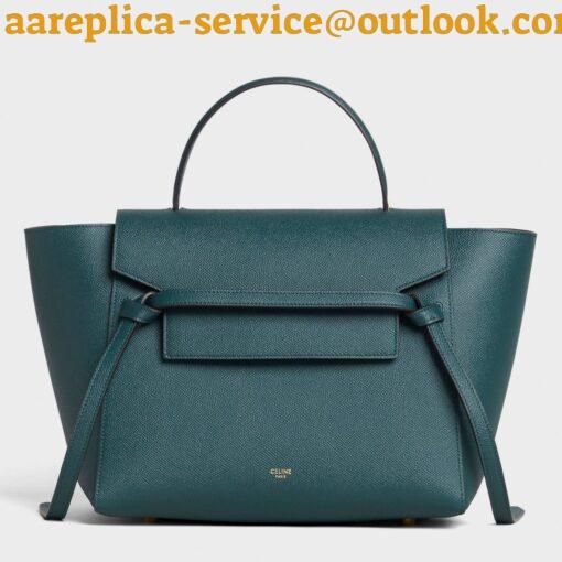 Replica Celine Micro Belt Bag In Amazone Grained Calfskin 13