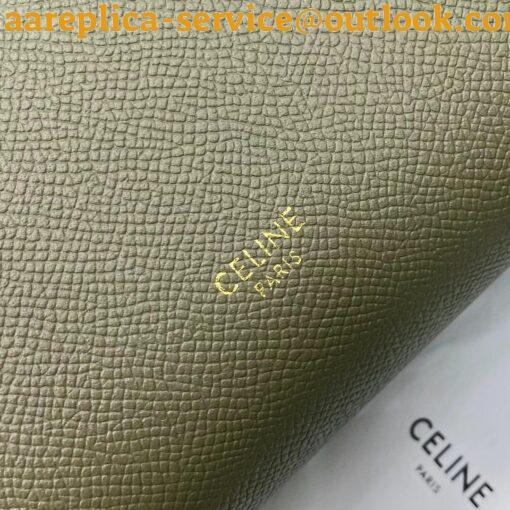 Replica Celine Micro Belt Bag In Dark Olive Grained Calfskin 4