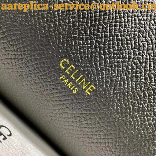 Replica Celine Micro Belt Bag In Grey Grained Calfskin 4