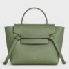 Replica Celine Micro Belt Bag In Grey Grained Calfskin 14