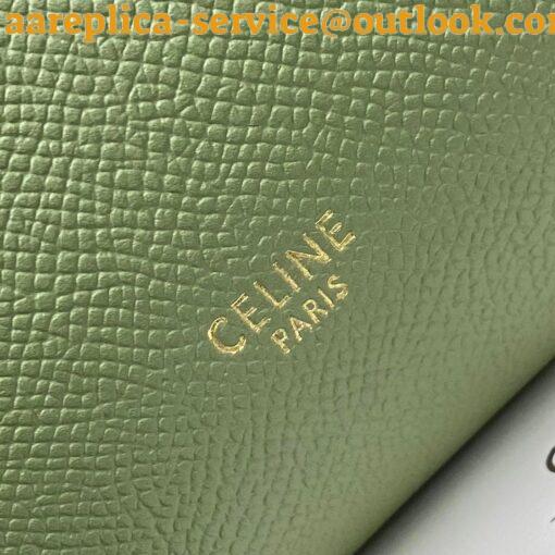 Replica Celine Micro Belt Bag In Light Khaki Grained Calfskin 6