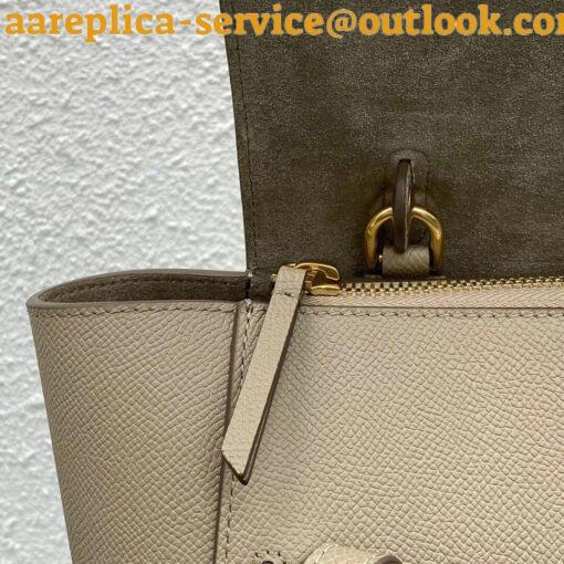 Replica Celine Micro Belt Bag In Light Taupe Grained Calfskin 11