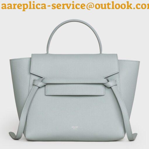 Replica Celine Micro Belt Bag In Mineral Grained Calfskin 11