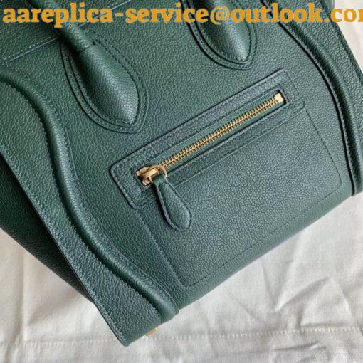 Replica Celine Micro Luggage Tote Bag In Amazone Drummed Calfskin 4