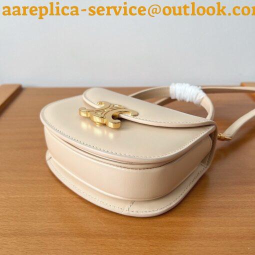 Replica Celine Mini Besace Clea Bag in Nude Calfskin 11