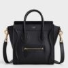 Replica Celine Nano Luggage Tote Bag In Ruby Drummed Calfskin 11