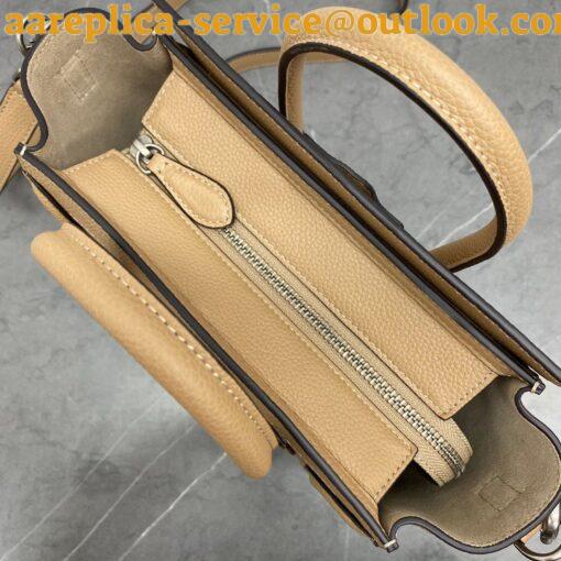 Replica Celine Nano Luggage Tote Bag In Dune Drummed Calfskin 10